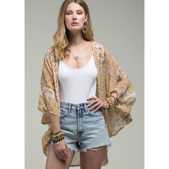 🆕Moroccan boho floral print cocoon cardigan - Picture 3 of 7